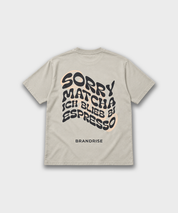 Sorry Matcha T-Shirt | Sand
