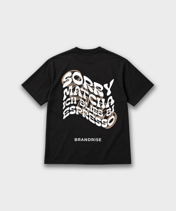 Sorry Matcha T-Shirt | Black