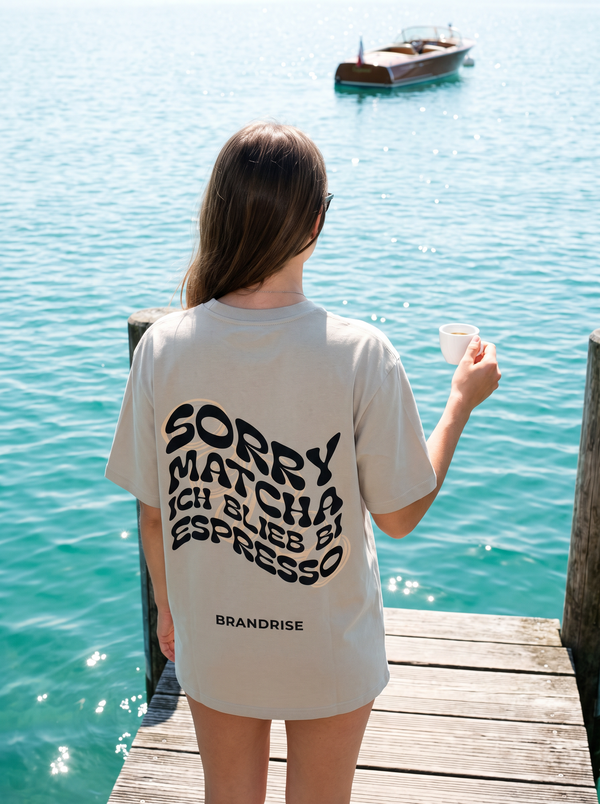 Sorry Matcha T-Shirt | Sand