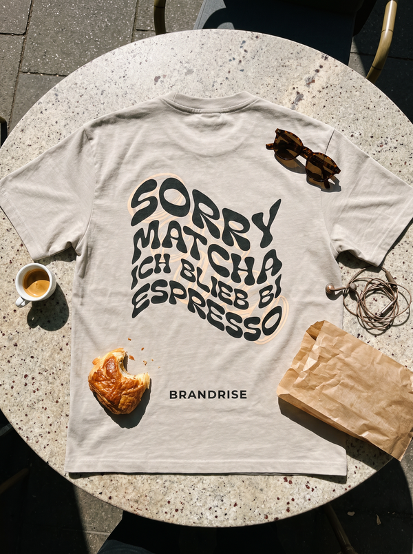 Sorry Matcha T-Shirt | Sand