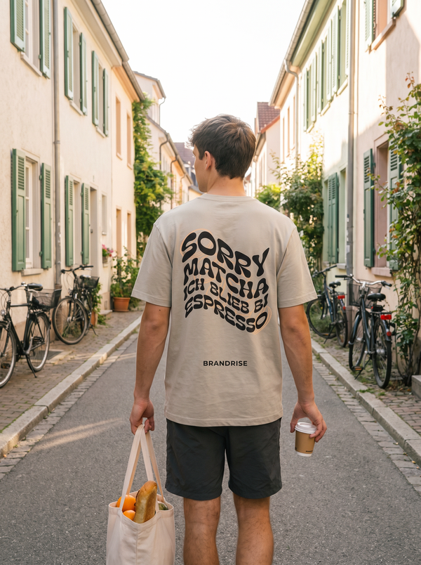 Sorry Matcha T-Shirt | Sand