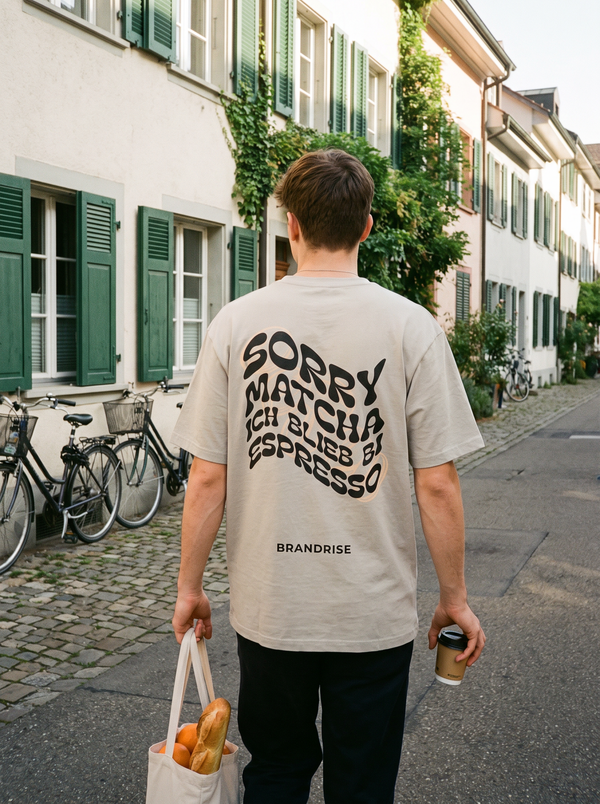 Sorry Matcha T-Shirt | Sand