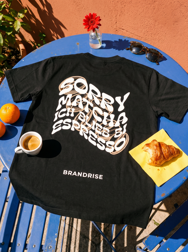 Sorry Matcha T-Shirt | Black